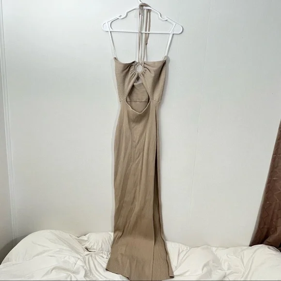 ShopLunaB Paradiso Dress Nude - Medium - Hera Cutout maxi - Picture 2 of 6